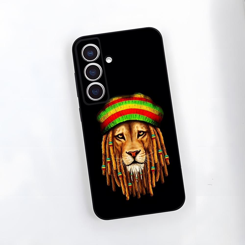 Bob Marley Rasta Lion Phone Case For Samsung S26 S25 Plus S20 S20 Plus S22 Ultra S23 FE S21 Plus S21 Ultra Soft Cover