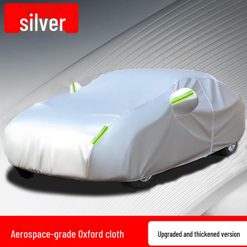 Oxford Cloth 210D All-Season Car Cover: Thick Sunshade, Heat Insulation, and Rainproof Protection