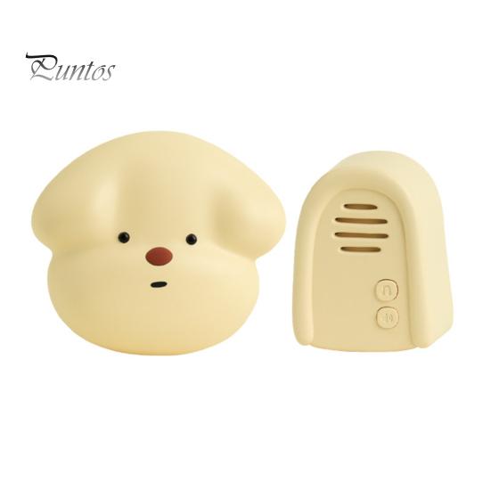 

Беспроводной дверной звонок с приемником в виде мультяшного щенка, 50 м, регулируемая громкость, приветственный дверной звонок, автономный дверной звонок для дома и офиса