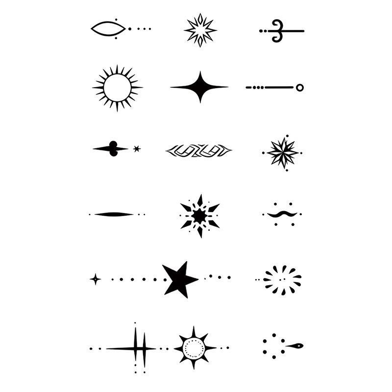 

Прочные водонепроницаемые геометрические травяные татуировки-наклейки для женщин – неотражающие дизайны для пальцев и рук 7x12 cm