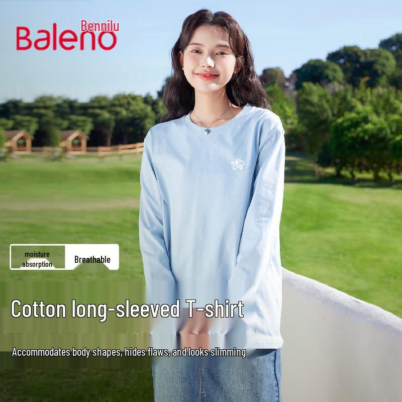 Baleno Women s Pure Cotton Long Sleeve T-Shirt M