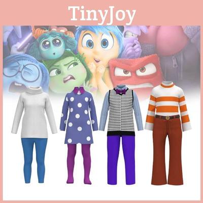Costume Adorabile Insideout2 Pentru Copii Prezentând Bucurie Tristețe Furie Dezgust Frică Pentru Petreceri de Halloween