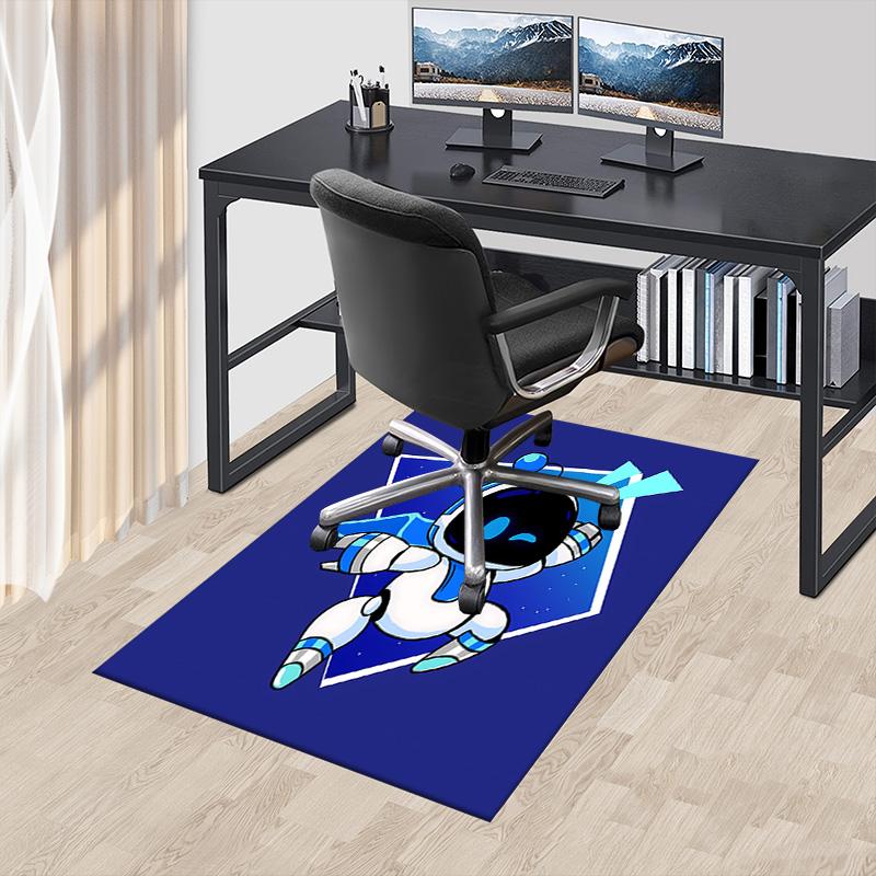 1 Stück Weltraum-Abenteuer-Roboter Teppich für Spielzimmer Schlafzimmer Wohnzimmer Sofa Heimdekoration, Kinder Spielbereich Teppich Rutschfeste Bodenmatte Y7235