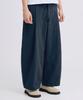 TAKEASY One-Pleat Barrel Fit Cotton Pants (Navy)
