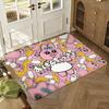 Kawaii O-Opanchu Usagi Floor Mat Soft Thickened Absorbent Non-Slip Bedroom Living Room Door Mat Home Decor Flannel Rugs