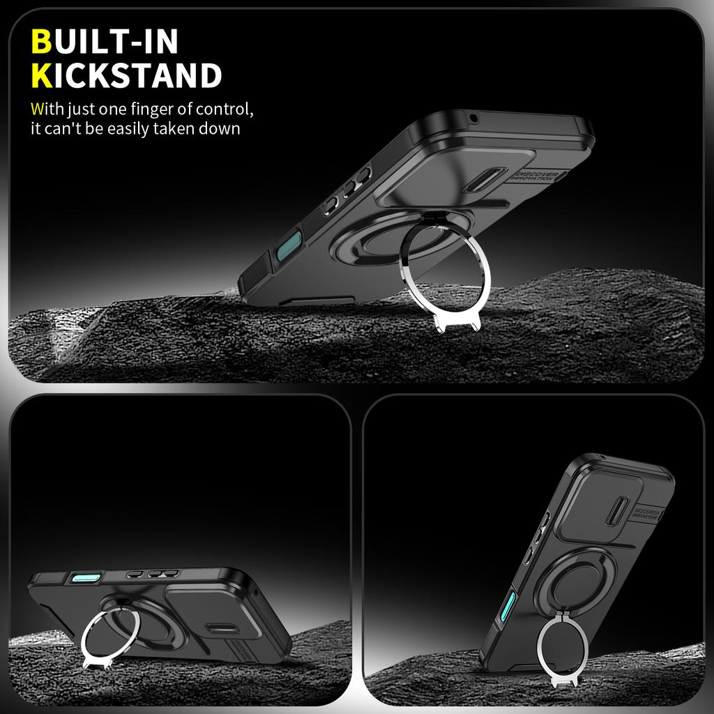 For Honor 400Pro 400 Lite X9c Smart 360 Degree Rotating Magnetic Bracket for Honor Magic7 Lite With Camera Protection Phone Case