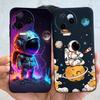 For Infinix Note 12 Pro 4G 6.7" Case Cartoon Astronaut Love Soft Silicone Black Pink Cover For Infinix Note 12 2023 Phone Case