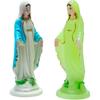 Queenbox 3.9" Plastic Blessed Catholic Mary Sculpture, Grace Lady Hand Italian Style Religious Durable Garden Statue Virgin Mother Figurine, 01