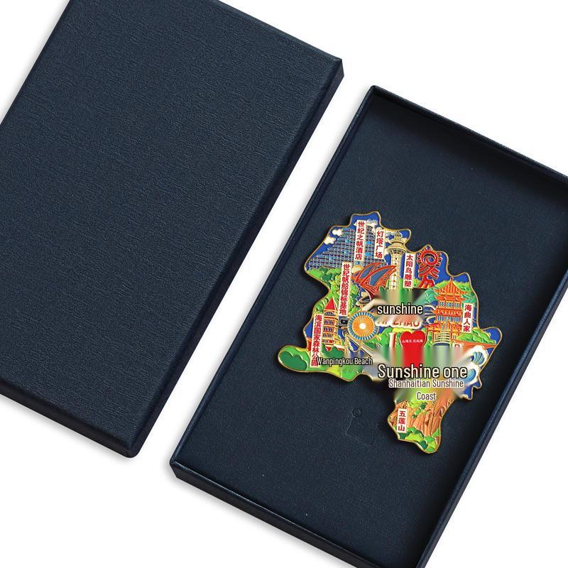 Binzhou Gelber Fluss Turm Magnet, Haifeng Pagode & Zhonghai Park. Kulturtourismus-Geschenk.