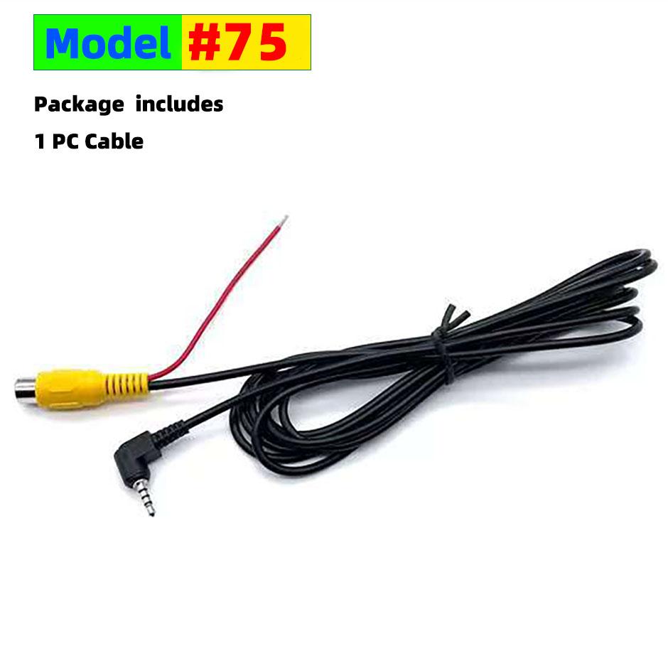 Rearview Camera Connection Cable RCA To 2.5mm AV Converter Cable Car Rear View Reverse Parking Camera for Car DVR Dashcam
