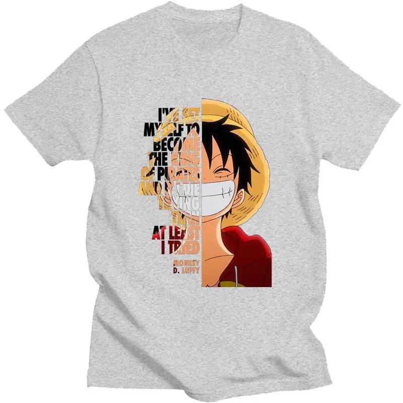 One Piece TShirt Monkey D Luffy Short Sleeve Mens and Womens Summer Cartoon Printing High QualitySports Leisure Top Clothing