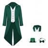 Irischer Saint Patricks Day Herren Smoking Anzug Mit Zylinder Und Gehstock Für Bühnenauftritte