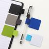 Self-adhesive PU Leather Journals Clipboards Office Accessories Clip Pencil Holder Pen Clips Pen Organizer