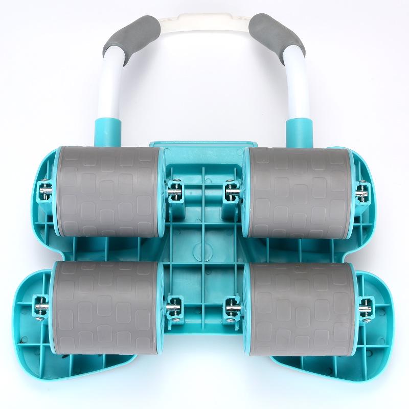 Automatic Rebound Ab Roller: New Four-Wheel Model for Home Belly Slimming & Abs Toning Fitness