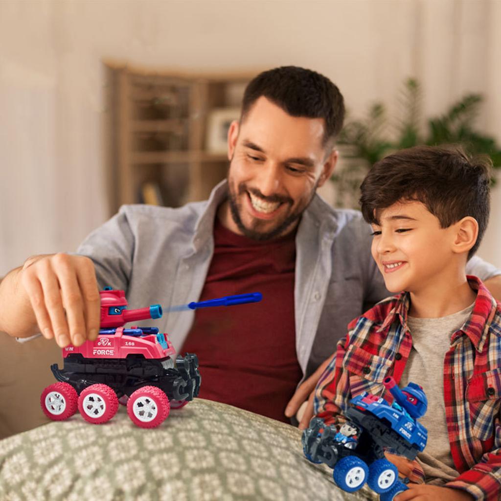 Collision Tank Vehicle with Two Forms of Deformation, Six Wheeled Inertial Tank Off-road Vehicle Toy