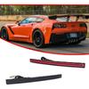for 2014 2015 2016 2017 2018 2019 Chevy Corvette C7 Rear Bumper Reflector Tail Brake Sequential Turn Signal Lights Smoked Lens Red LED Fog Lamps