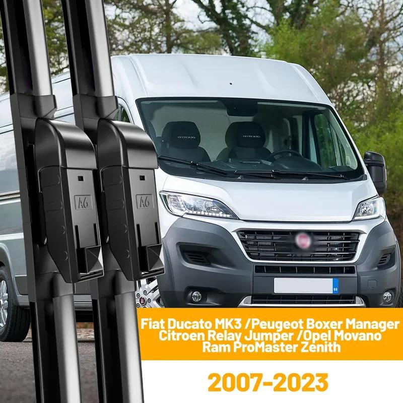 Front Windshield Wiper Blade For Fiat Ducato III MK3 Peugeot Boxer Manager Citroen Relay Jumper Opel Vauxhall Movano 2007 - 2023 2PCS