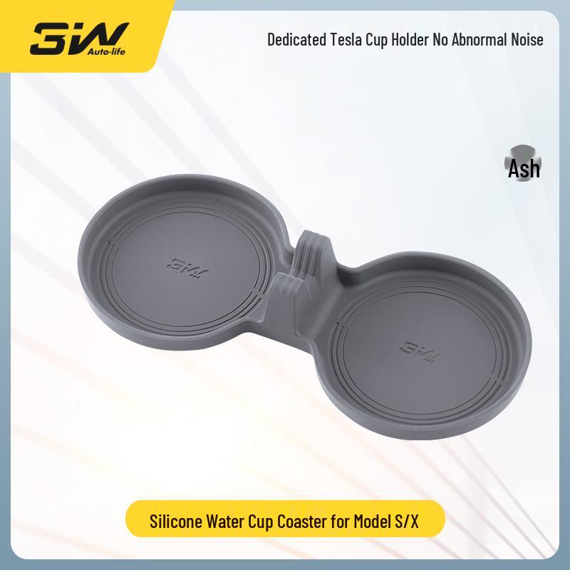 Tesla Model Y/3/S/X Center Console Silicone Cup Holder Coaster