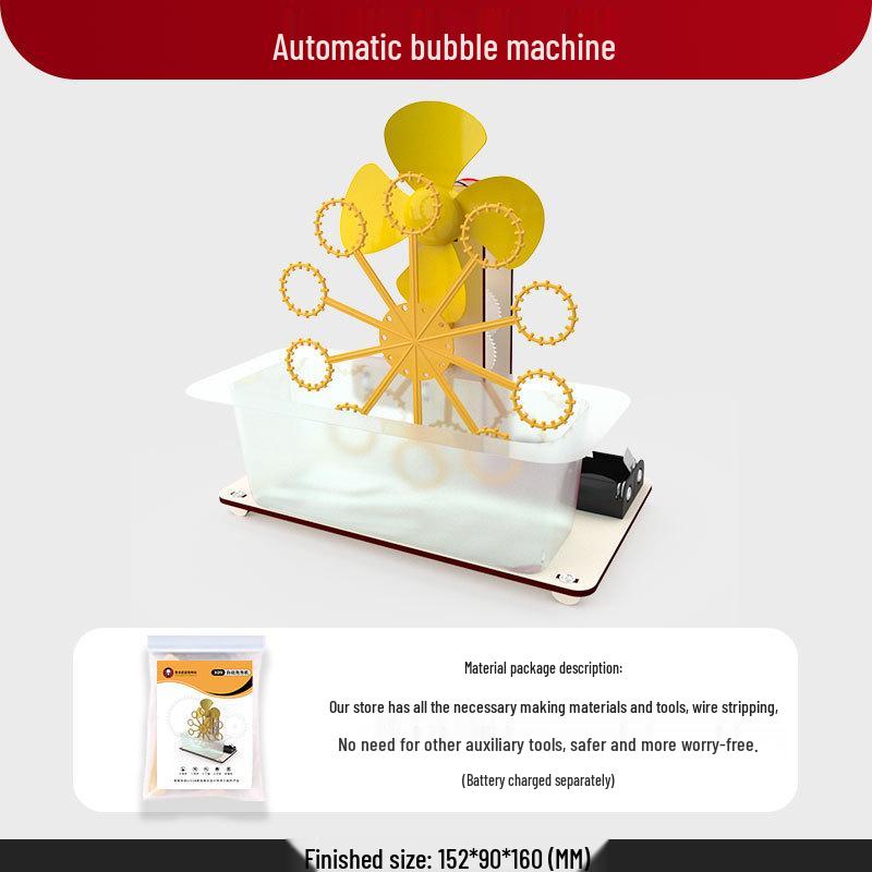 

DIY Automatic Bubble Machine: Science Day Invention for Students