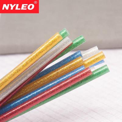 Farbiger Glitzer & Glas Klebestifte für Heißklebepistole - Hochviskoses EVA Silikon, 7mm