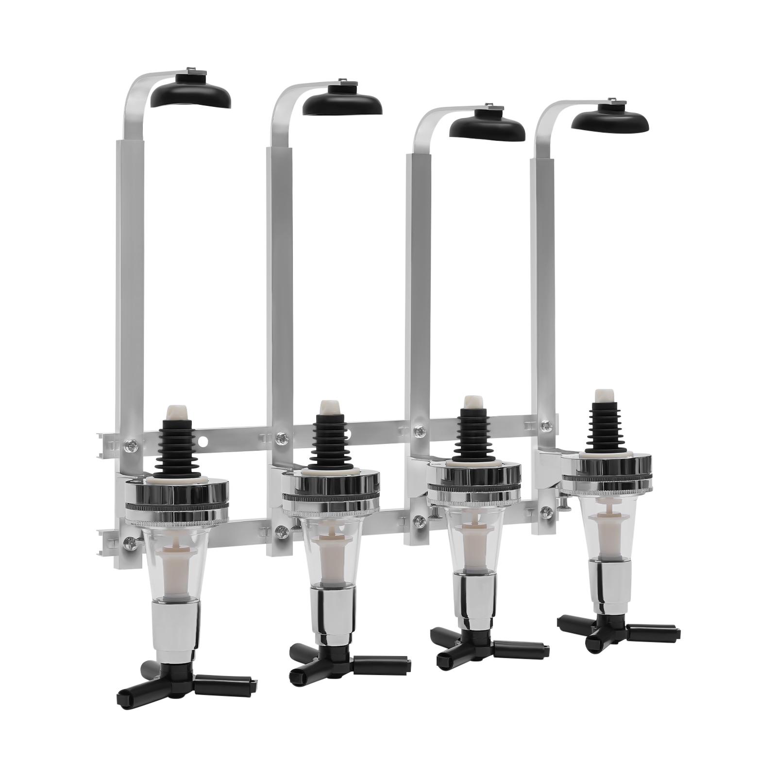 

Серебристая винная полка на 4 бутылки, настенный держатель для бутылок, барные аксессуары для вечеринок, баров и домашних баров серебряный