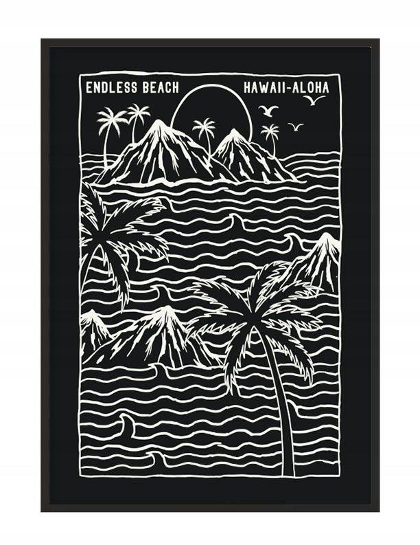 Picture poster In a frame 53x73 cm Hawaii P1086