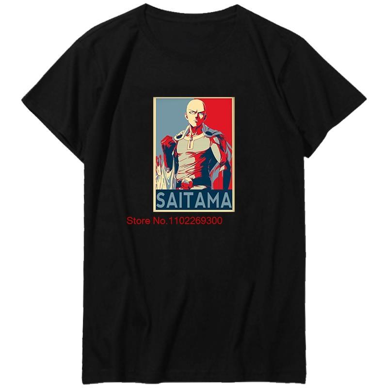 One Punch Man Saitama Graphic T Shirts Cotton Short Sleeve TShirts Summer Tees Tops New Shirts And TShirts Mens Print T Shirt
