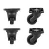 Black Luggage Universal Wheel Caster Plastic Trolley Suitcase Universal Wheel Repair Wear-resistant Trolley Bag Universal Wheel