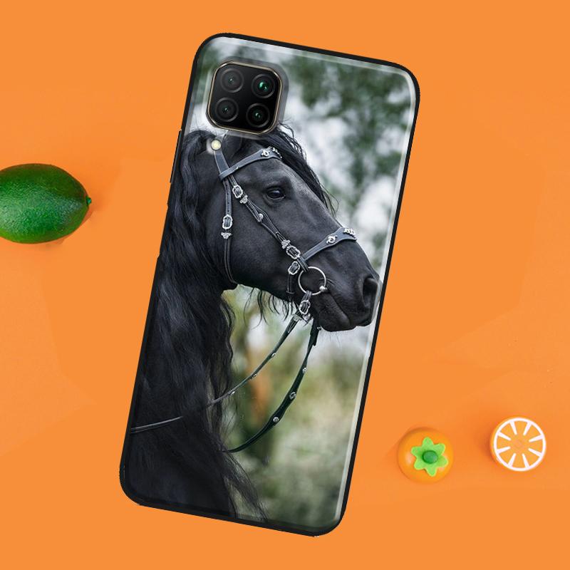 Pouzdro na telefon s motivem koně pro Huawei P40 Lite P20 P30 Pro Nova 5T P Smart Z 2019 2021 Honor 50 10i 8X 9X