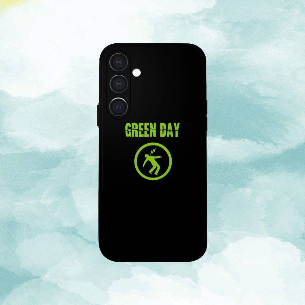 G-Green D-Day Band Phone Case For Samsung  A73,72,71,A52,51,40,41,A22,A32,31,A13, Soft Black Shell