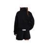 Nike SS23 Solid Color Stand Collar Zipper Pocket Sweatshirt Kids Sweatshirt Black DV3109-010