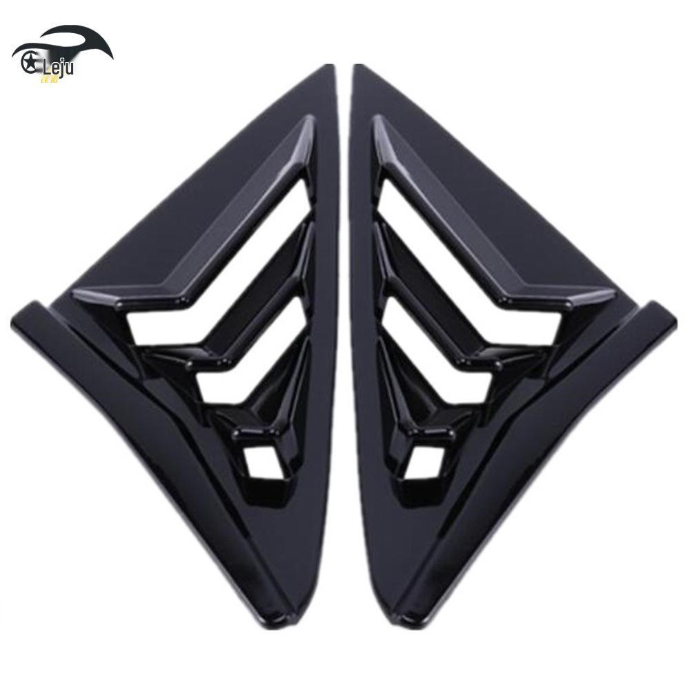 Carbon Fiber Rear Triangular Window Vent Stickers for 2020-2021 Honda Civic Louvers