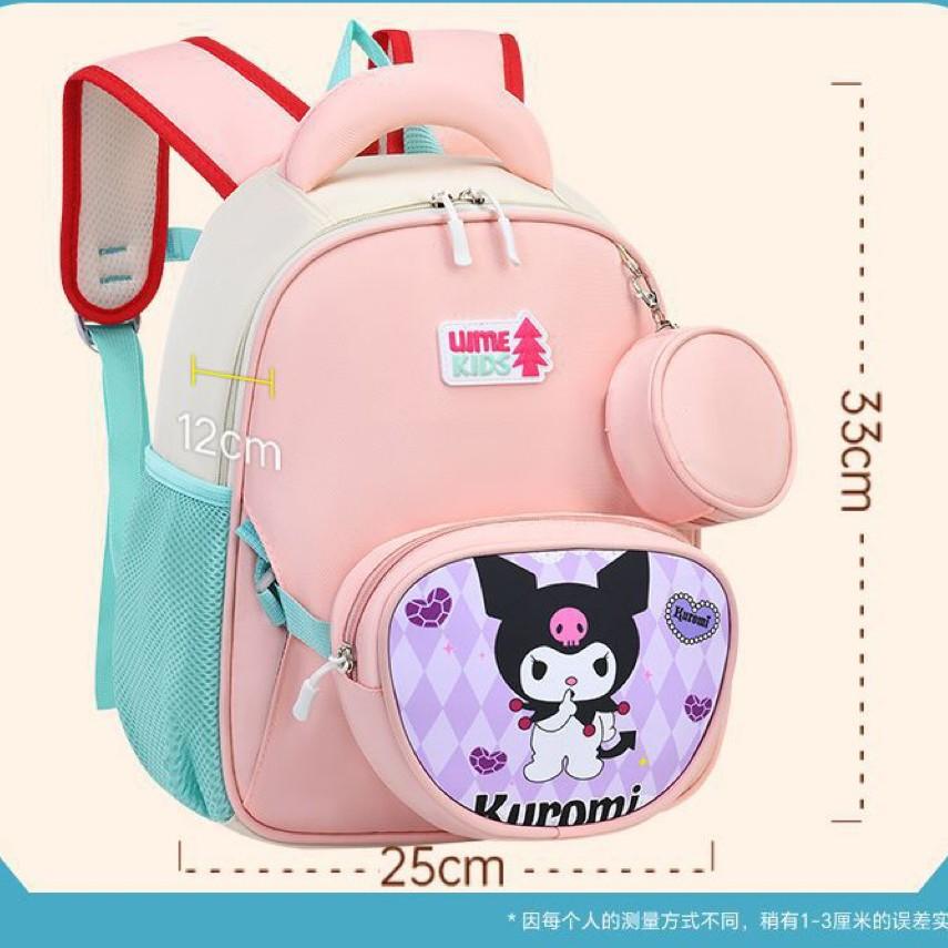 Children'S Schoolbag Cute Cartoon Primary School Student Grade 1 And 2 Lightweight Backpack Pencil Bag Accessories Backpack