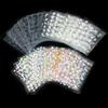 50 st. Blommor 3D-klistermärken Manikyr Guld/Silver Nageldekoration Tippar