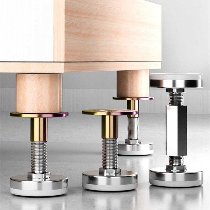 4Pcs Furniture Cabinet Stabilizers Headboard Stopper Adjustable Threaded Bed Frame Anti-Shake Tool Hardware Enduring