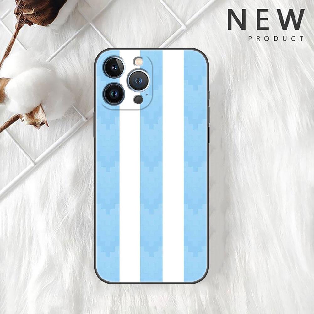 Repubblica Argentina Custodia Per Apple iPhone 11 13 14 12 Pro Max 7 8 XR X 6 5 5S SE 2022 13ProMax Silicone Nero Phone Funda