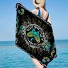 Psychedelic Serpent Flames Beach Towel, Super Soft Microfiber, Gift for Her/Him, Birthday, for Pool, Beach, Travel, Home Decor Fan gifts