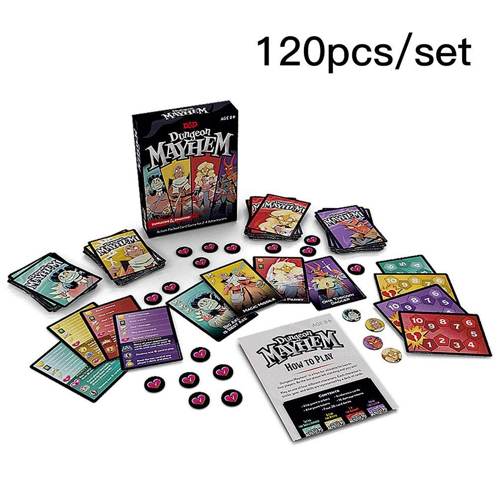 Dungeons & Dragons Dungeon Mayhem Card Game for 2-4 Players, 120 Cards, English Version