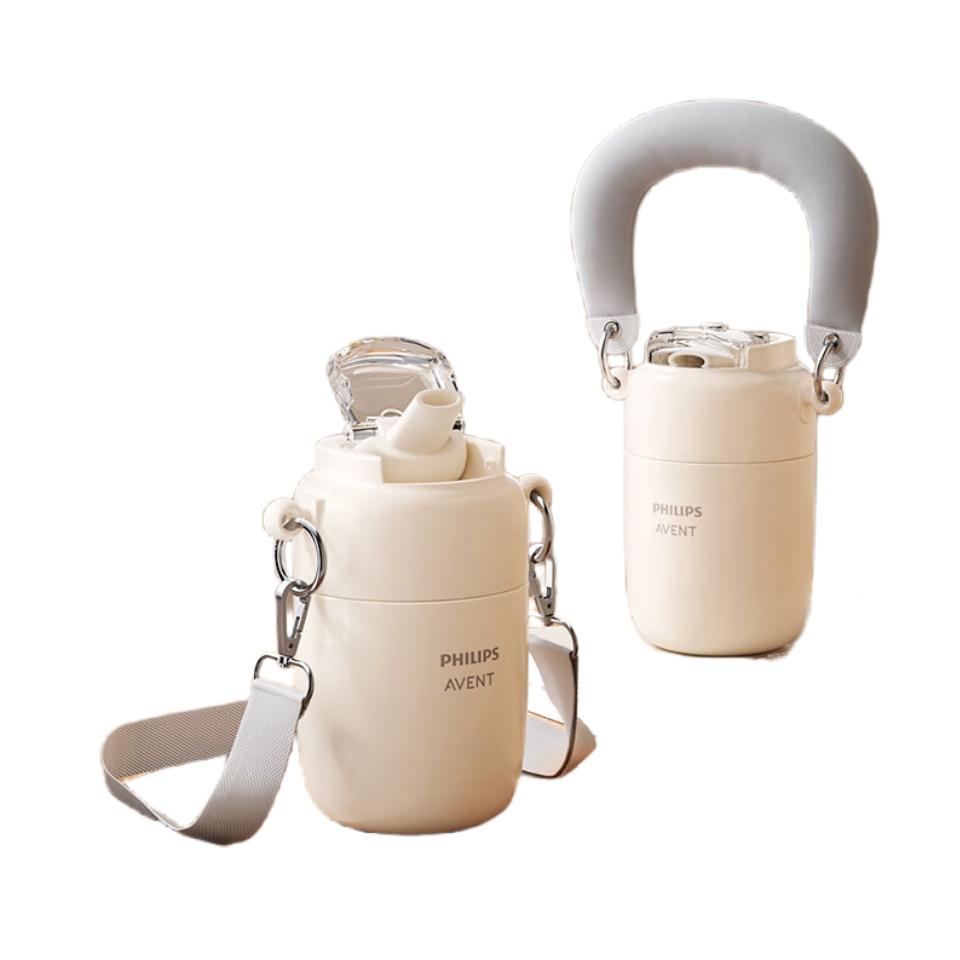 

Детский термос Philips AVENT с плечевым ремнем/ручная термокружка 350 мл белый