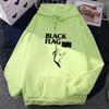 Punk Rock Band Black Flag Print Hoodies Street Grunge Casual Sweatshirts Autumn Fleece Clothing Male/female Hooded Pullover Tops