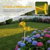 3D-gedrehter Gartenschneckenrad Wasserdicht Wetterfest Outdoor-Windfahne Dekor Rustikal Windstabil Rotierendes Windrad