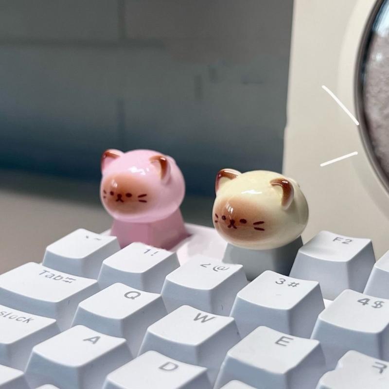 3D Mechanical Keyboards Creative Cartoon Rabbit Shaped Gamer Keyboards Keycaps for Office Decompression