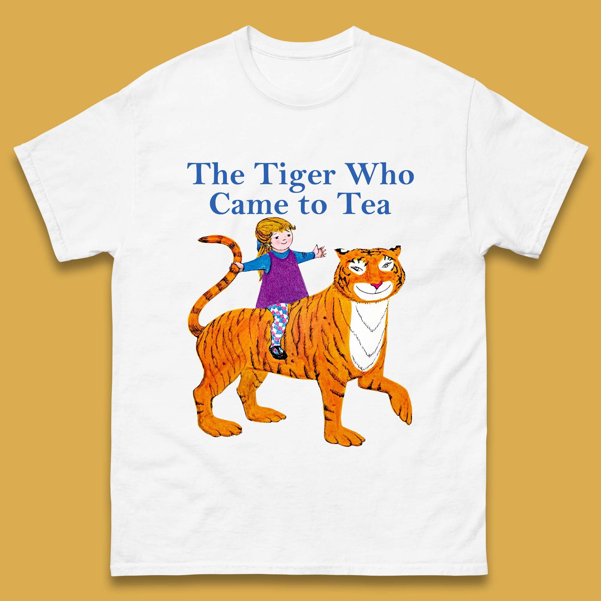 The Tiger Who Came To Tea Book Day Mens T-Shirt Womens Tops Tees XL