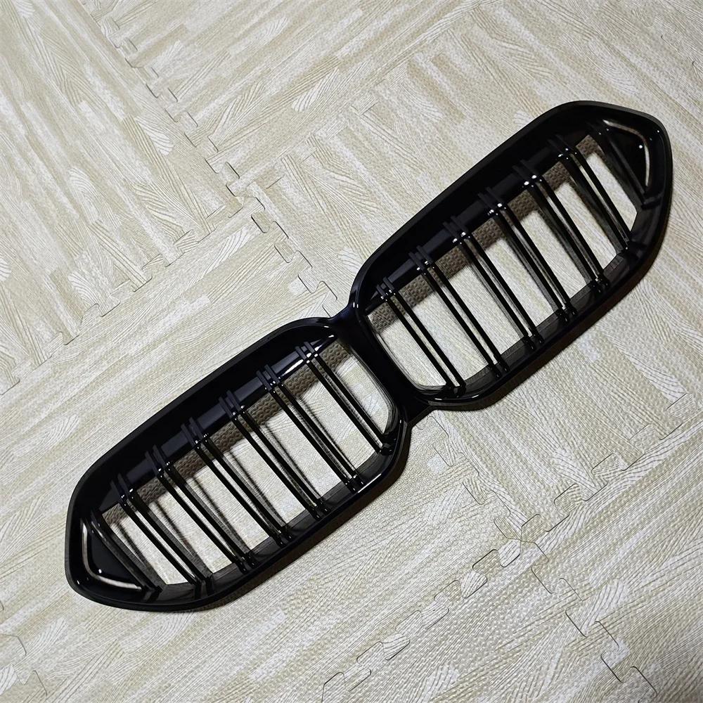 Dual Slat Front Racing Grilles Grills For BMW 2 Series F44 218i 220i M235i 216d 218d 220d Gran Coupe M Sport 2020-2024 Black ABS