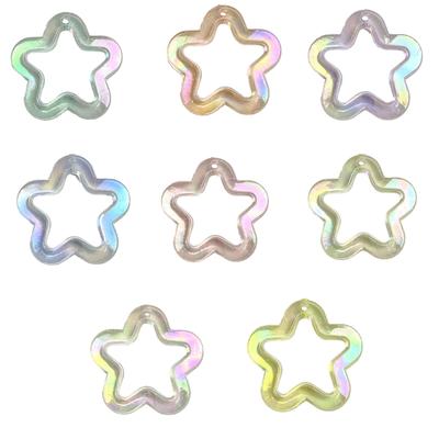 5 Bucăți Mărgele Distanțiere Libere în Formă de Stea pentru Realizarea Bijuteriilor Pandantiv Stea de 31mm Mărgele Acrilice DIY-Colier Brățară Artizanat Bijuterii