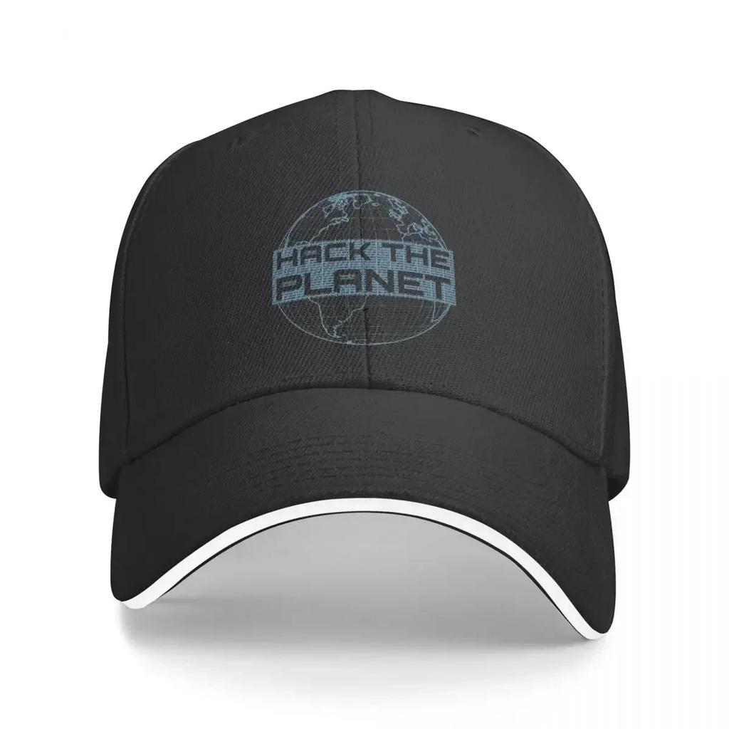 Hack The Planet Blue Globe Hackers Software Developer IT Coder Programmer Geek Unisex Baseball Caps Peaked Sun Shade Windproof Hat
