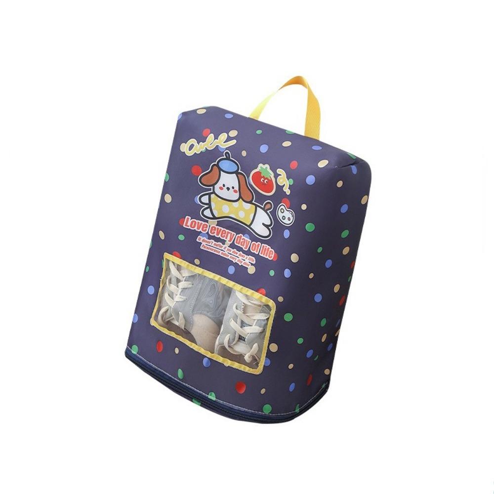 Waterproof Handheld Shoe Bag Large Capacity Shoes Pouch Portable Cartoon Shoes Organizer Travel
