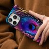 Peacock Feathers Phone Case For IPhone 16 15 14 13 12 11 Pro Max Plus Samsung S24 S23 Ultra Glossy HD Hard PC Cover
