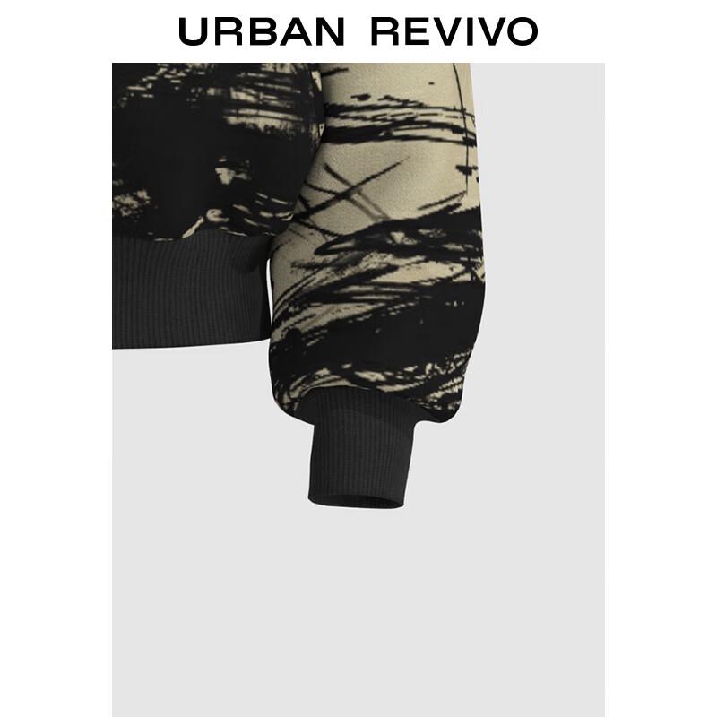 UR Men's Artistic Print Loose Cotton Jacket