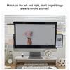 Creative  Monitor Message Memo Board for Sticky Note Transparent Name Card Phone Holder Desktop Plastic Holder Stationery
